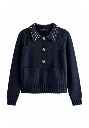GEM EMBELLISHED COLLAR REGULAR FIT - Poloshirt - navy blue