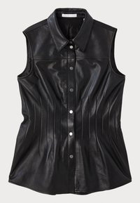 DARTED  - Blúzka so zapínaním na gombíky - black