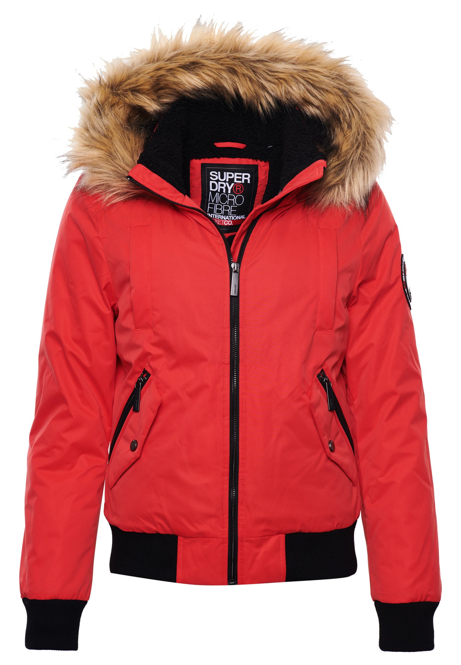 superdry red bomber jacket