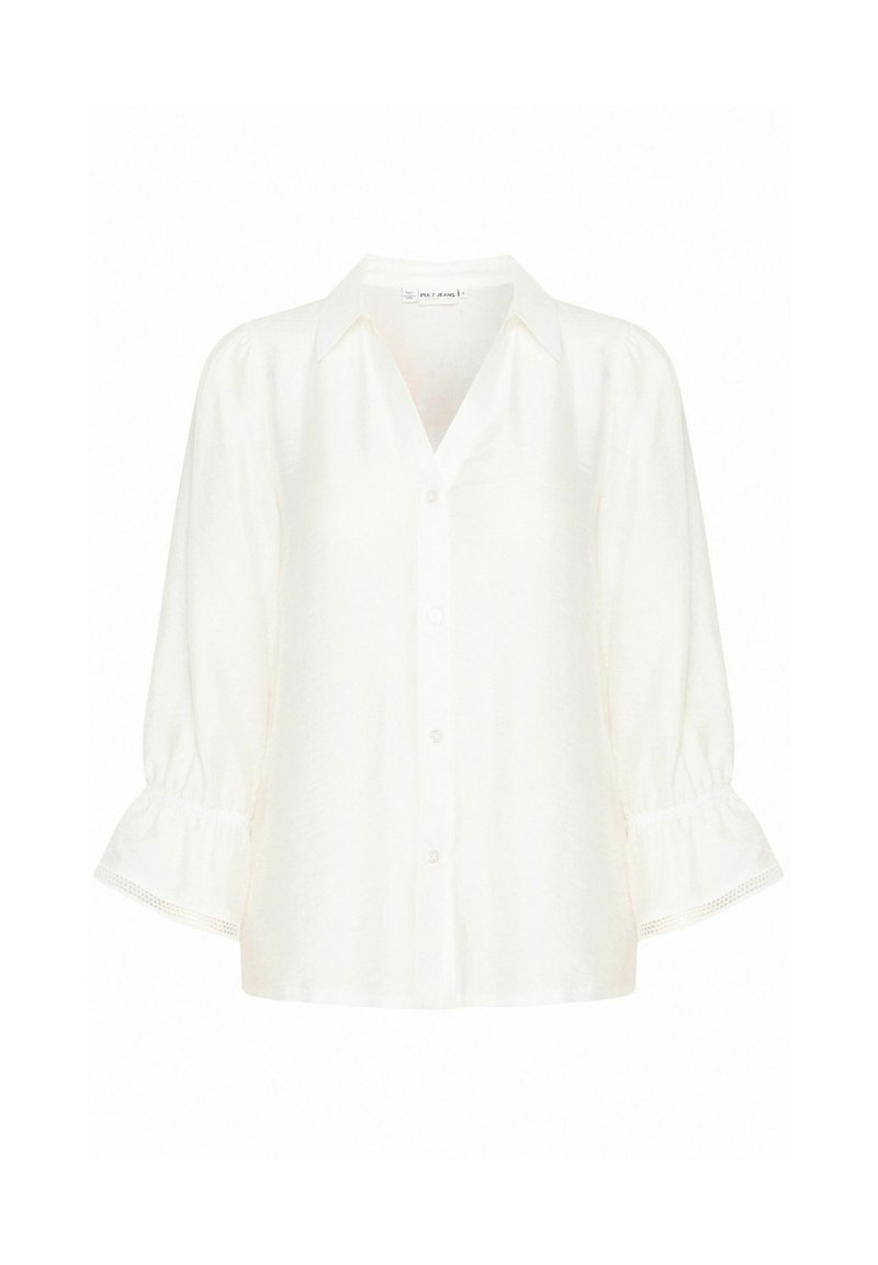 PULZ Overhemdblouse wit