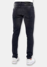 Local Fanatic VERFSPATTEN -DC- ZWART - DC-040 - Slim fit jeans - zwart