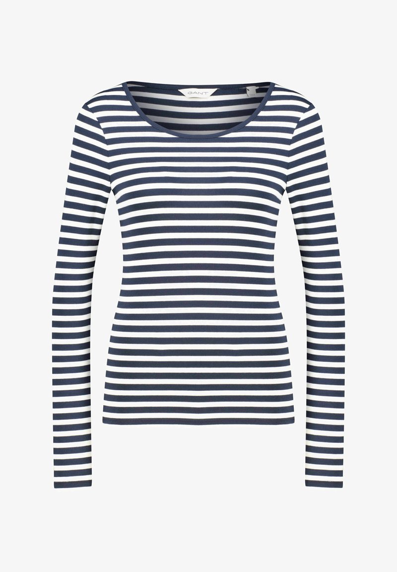 GANT SLIM STRIPED  - Camisola de manga comprida - marine