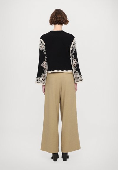 Sea GIANNA COMBO SWEATER - Pulóver - black