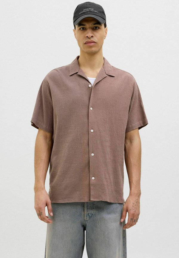JORLUKE CRINKLE RESORT SHIRT - Hemd - deep taupe