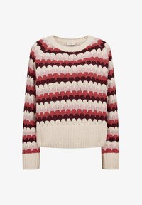 Geselecteerd, beige dark red light pink