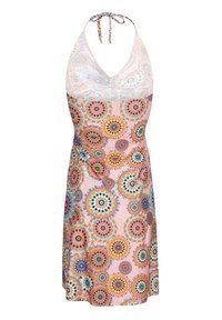 CHIC by Lirette KORTE HALTER JURK MOUZAKI - Freizeitkleid - roze