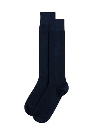 BASIC   - Knästrumpor - dark blue plain