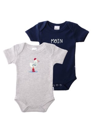2 PACK MOIN - Body - grau/melange  marine