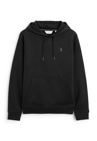 Sweat à Capuche Zippé NEXT - Coupe Classique, Uni Noir, Pour Ado 16 Ans Et Plus, Idéal Look Décontracté Quotidien