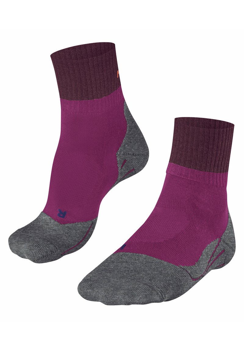FALKE TK2 COOL SHORT TREKKING MEDIUM CUSHIONING - Calcetines de deporte - radiant orchid