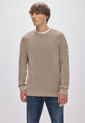 TWO TONE - Strickpullover - beige