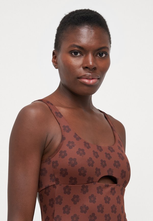 PRO THE DOUBLE LINE ONE - Swimsuit - chocolate plum4