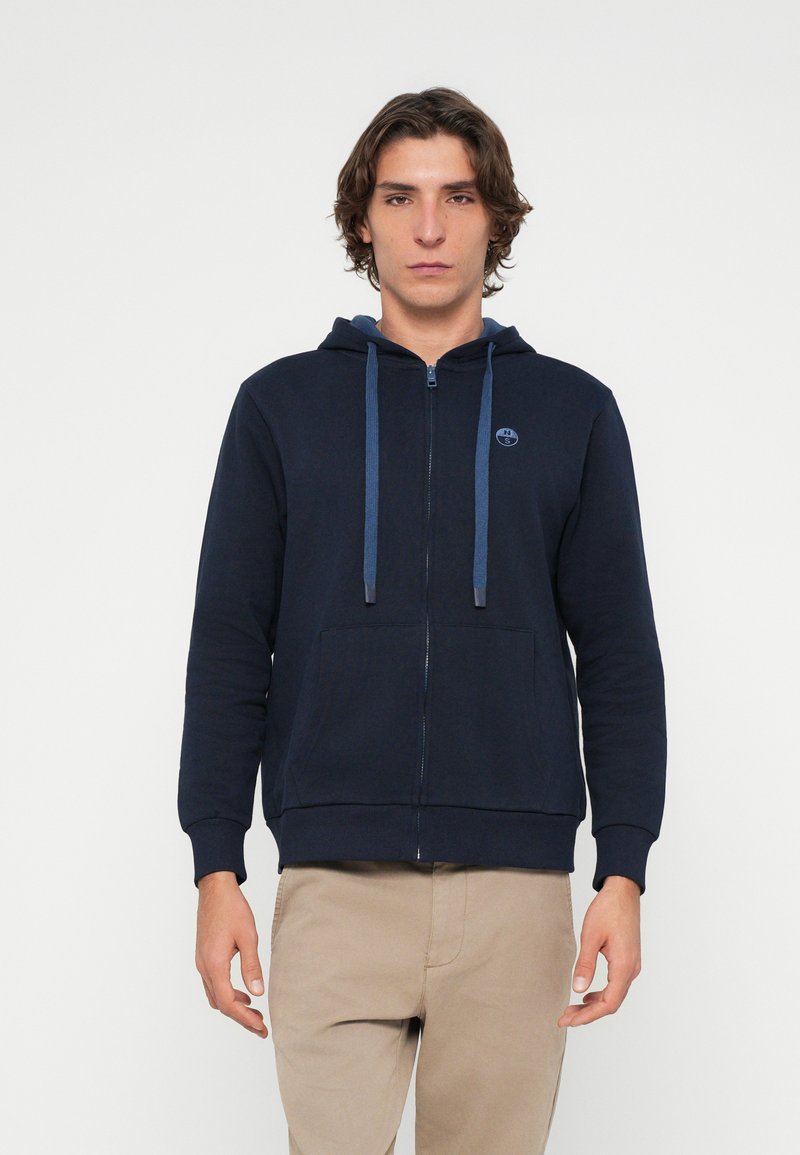 North Sails Sweater met rits donkerblauw