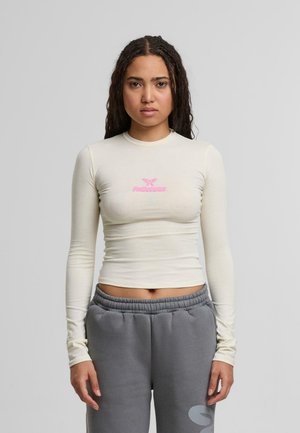 BASIC TIGHT LOGO - Long sleeved top - glass green