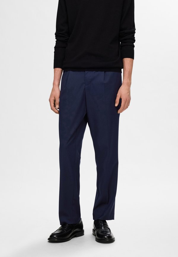 SLH190-REG TAPERED LEROY PLEAT PANT  - Trousers - sky captain