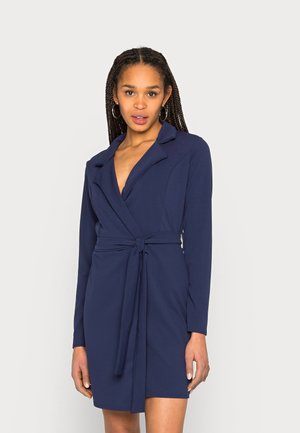 BASIC BELTED DRESS - Vestito estivo - navy