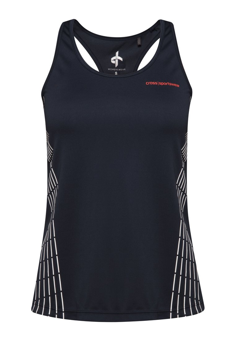 Cross Sportswear Sport T-shirt donkerblauw