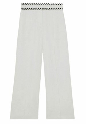 PETITE FIT FAWN  WIDE-LEG WHIPSTITCH  - Tygbyxor - white