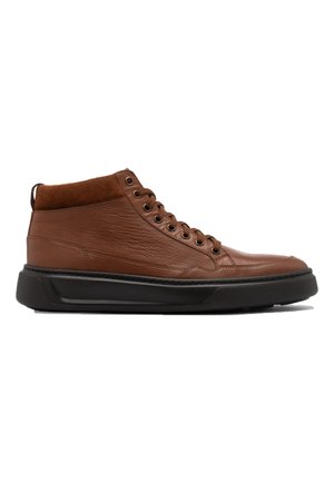 Lace-up ankle boots - brown