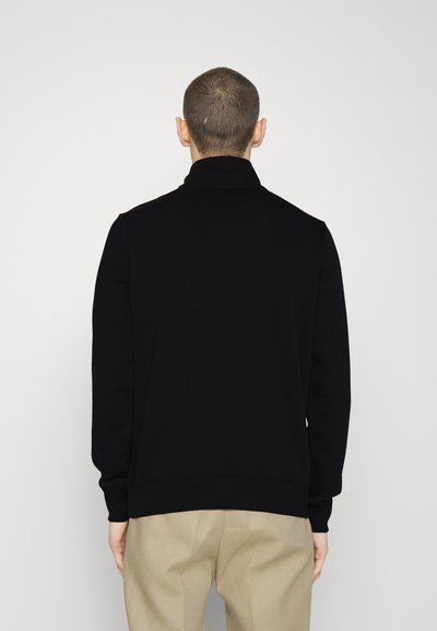 PS Paul Smith MENS REG FIT HALF ZIP ZEBRA - Mikina - black