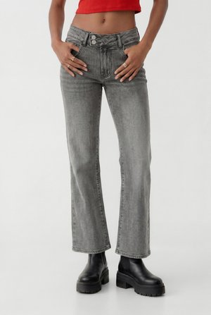 Even&Odd LOW RISE SLIM FIT BOOTCUS - Džínsy bootcut - grey denim