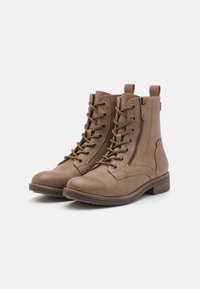 Tamaris Bottines à lacets - taupe