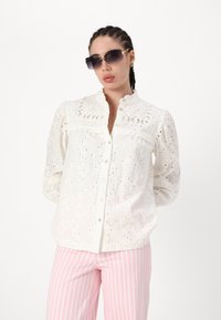 YAS YASGUNVA SHIRT - Button-down blouse - star white