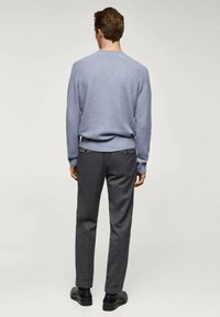 Mango Strickpullover - light blue