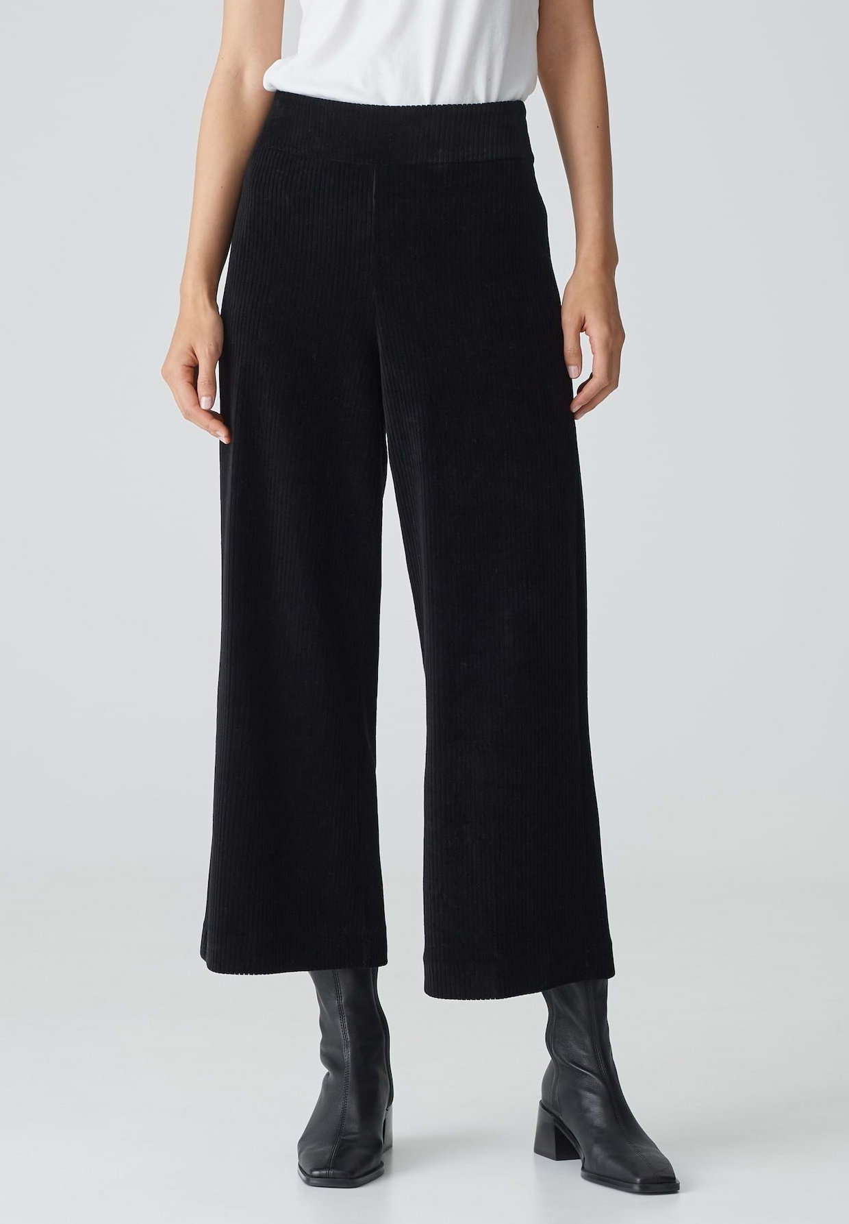 OPUS Damen Culotte Misha Belt Wide Mit Abnehmbarem Gürtel - Modische Hose Mit Hohem Bund & Lässigem Schnitt - Gr. 42