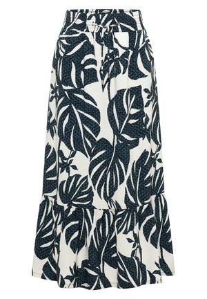 Cecil, MAXI-ROCK MIT SOMMERLICHEM BLÄTTERMUSTER - Jupe trapèze - palm breeze green