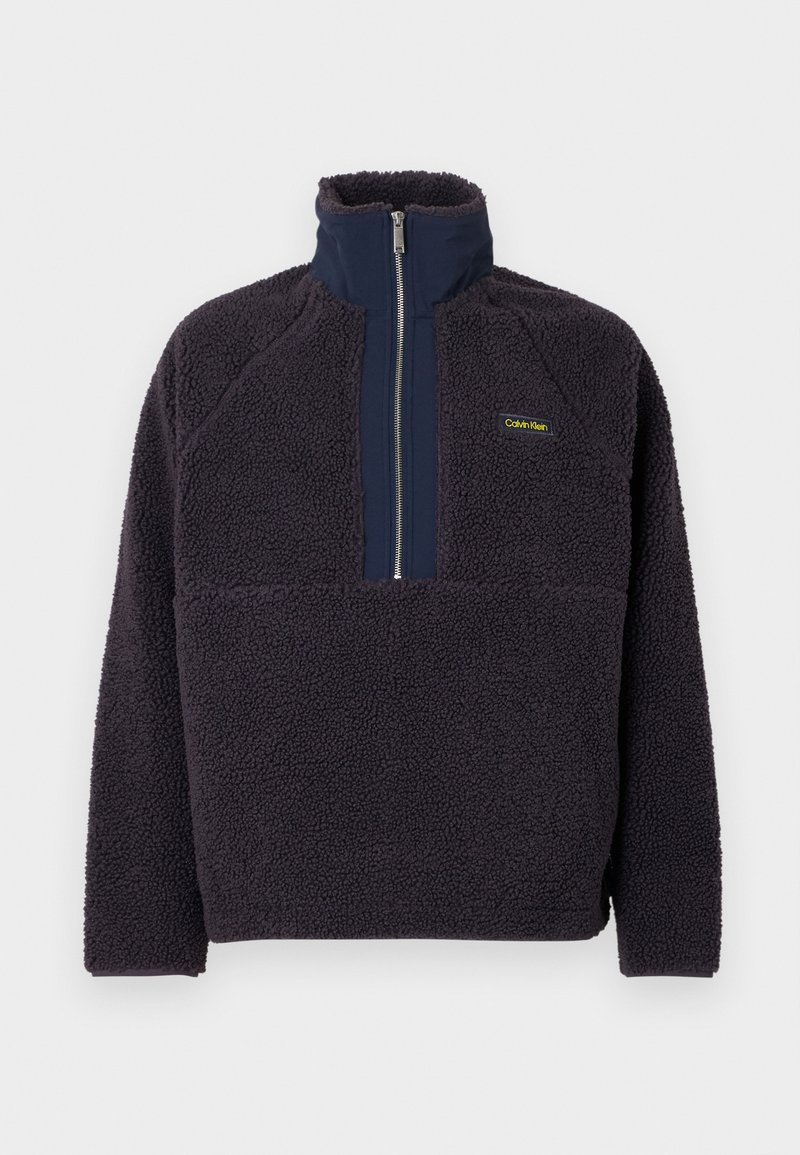 Calvin Klein Fleece trui donkerblauw