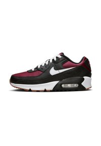 Nike Sportswear - AIR MAX 90 UNISEX - Trainers - black/white-team red-gum lt brown Thumbnail Image 1