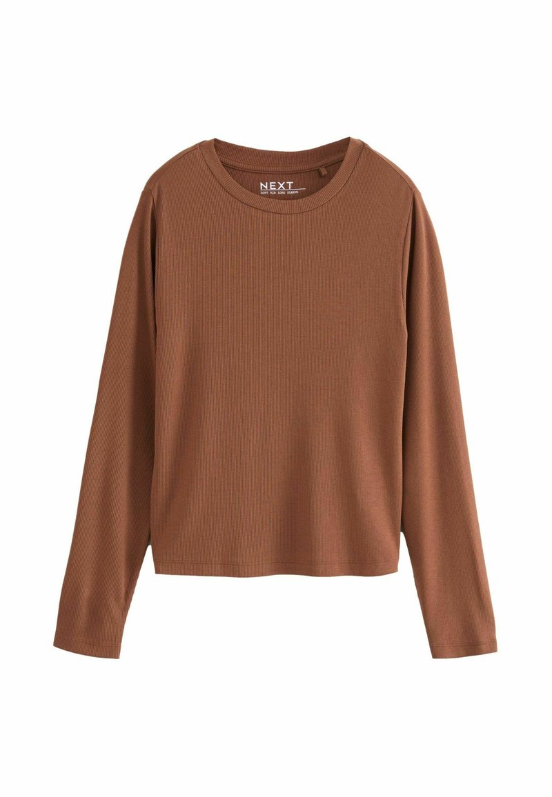 Next REGULAR FIT - SOFT TOUCH  - Langærmet T-shirt - rust brown
