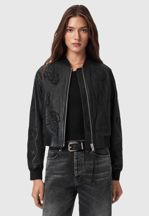 ORTEN  - Chaqueta de cuero - black
