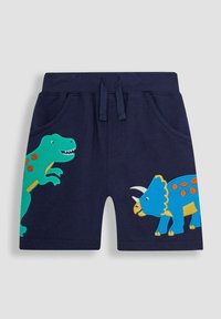 JoJo Maman Bébé APPLIQUE IN POCKET - REGULAR FIT - Tepláky - navy blue dino