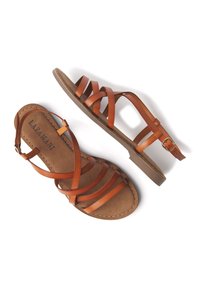 Lazamani Riemensandalette - cognac