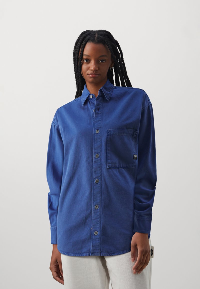 G-STAR RELAXED - Bluza s gumbima - faded blue