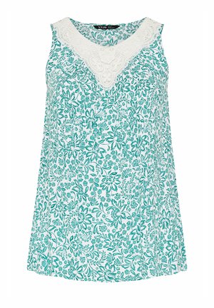 Yours Clothing, WOMEN'S VESTS & CAMIS - Pusero - teal