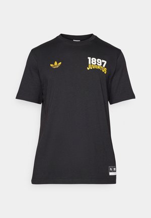 adidas Originals JUVENTUS VRCT - Print T-shirt - black/active gold