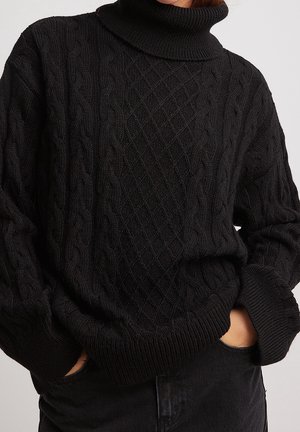 Strickpullover - black