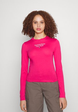TJW ESSENTIAL LOGO - Topper langermet - jewel pink