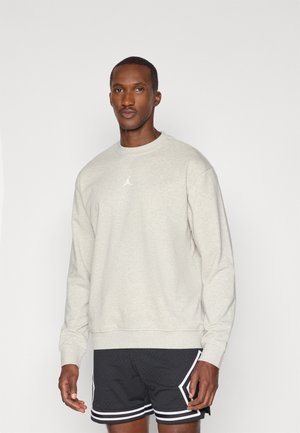 CREW - Felpa con cappuccio - grey heather/white