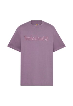 Timberland SHORT SLEEVE - T-shirt print - vintage violet