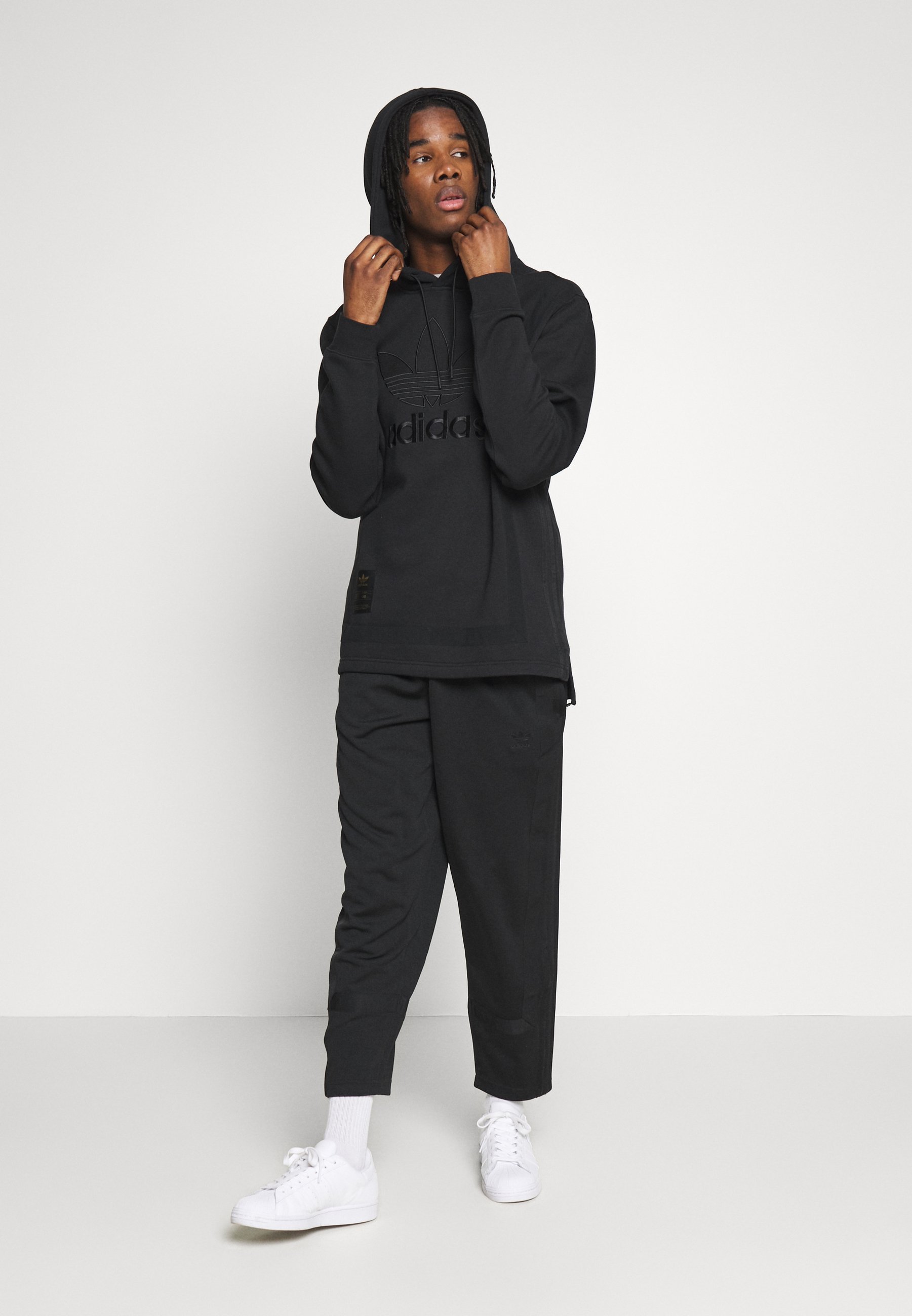 adidas Originals WARMUP HOODY Kapuzenpullover black adidas Originals WARMUP HOODY Kapuzenpullover black