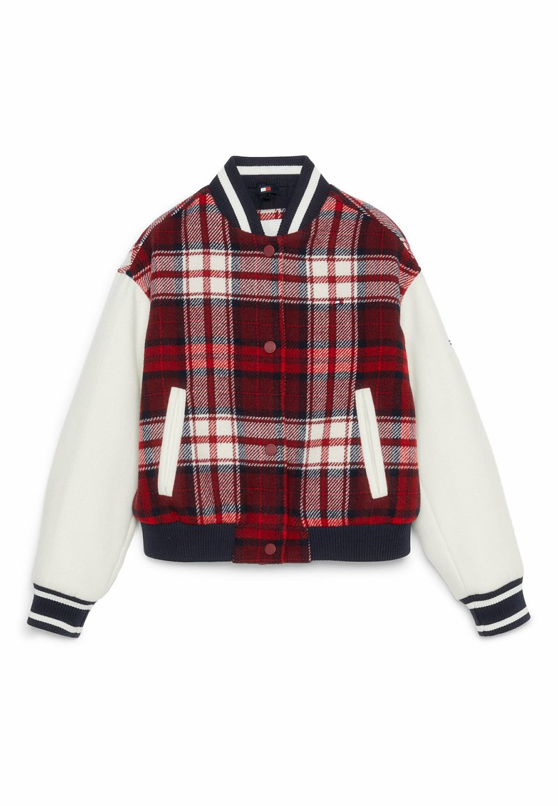 Tommy Hilfiger TARTAN VARSITY Bomber Jacket multi check/red