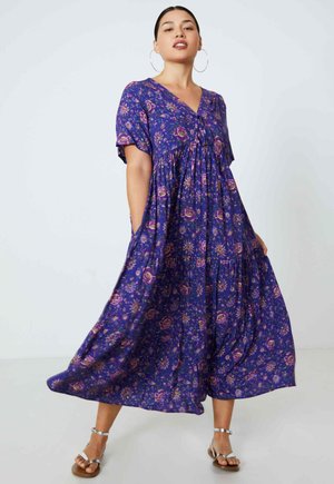 Jean Marc Philippe EN FIBRANNE IMPRIMÉE - Maxi-jurk - violet
