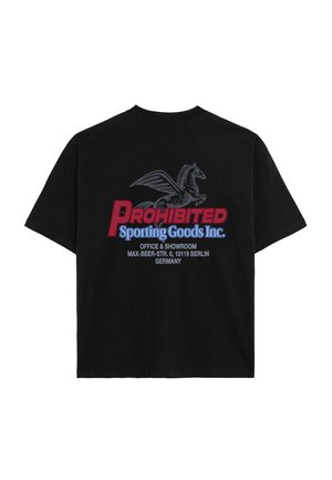 PROHIBITED, SHOWROOM TEE UNISEX - T-shirt imprimé - black