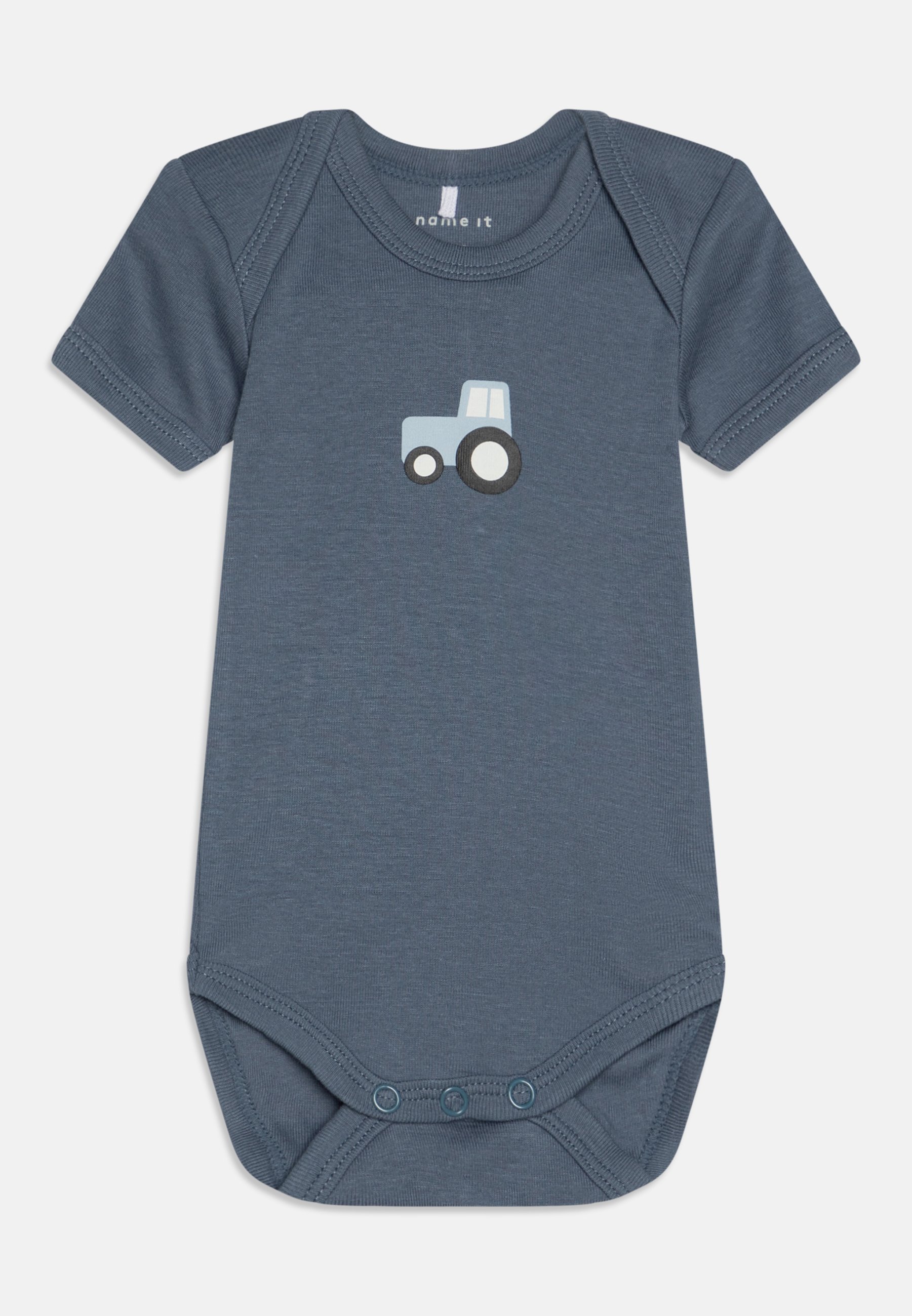 NAME IT Herren Body 3er Pack Langarm Mit Traktor-Print – Weich, Für Babys & Kleinkinder