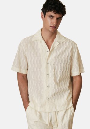 REGULAR FIT - MASTELLA CHÉ FRINGED-WAVE  - Ing - off white