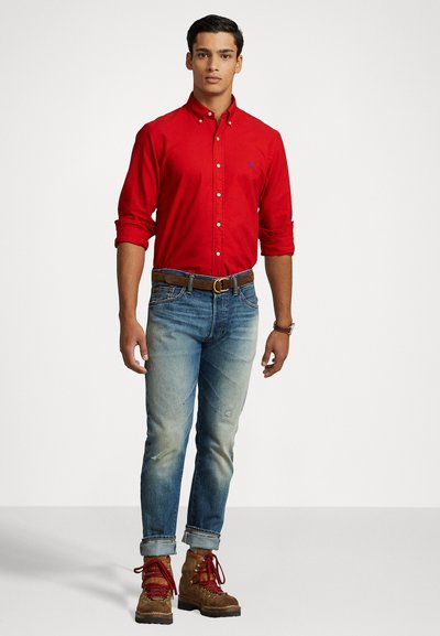 Polo Ralph Lauren SLIM FIT GARMENT-DYED OXFORD SHIRT - Shirt - red